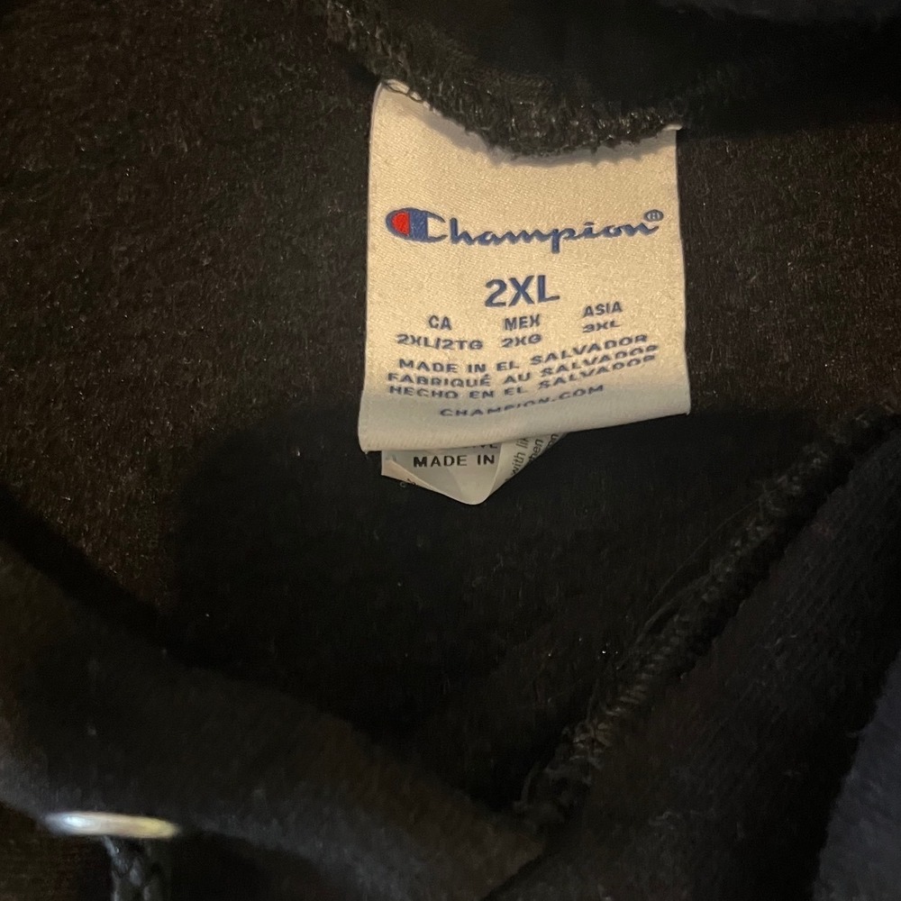 Champion SUNY Brockport Golden Eagles Black Hoodie Sweatshirt Womens 2XL - Picture 4 of 5